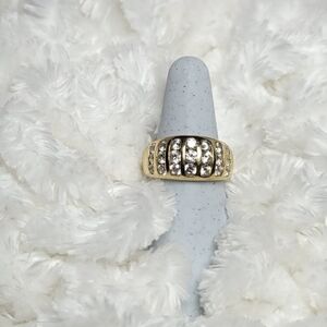 14K Yellow Gold Diamonique(R) Graduated Channel Set Band Ring